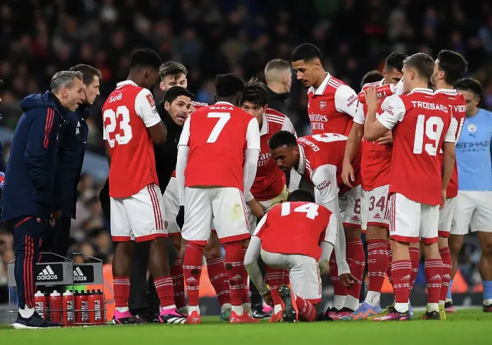 Framed Print : Arsenal Boss Mikel Arteta Directs Team at Etihad Stadium During FA Cup Showdown Framed Print : Arsenal Boss Mikel Arteta Directs Team at Etihad Stadium During FA Cup Showdown