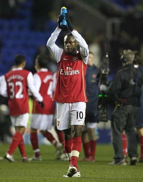 Arsenal captain William Gallas salutes the fans after the match