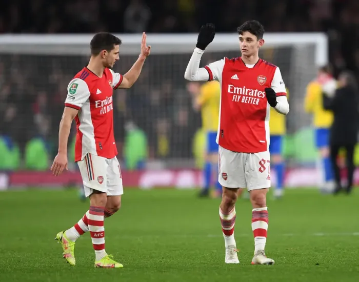 Framed Print : Arsenal Celebrate Carabao Cup Quarterfinal Victory over Sunderland