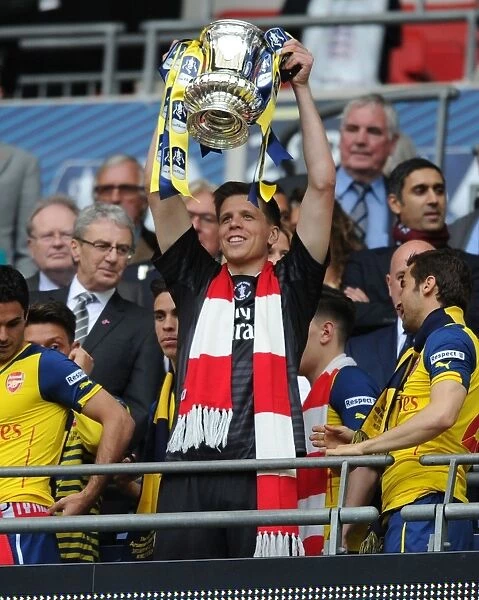 Arsenal Celebrate FA Cup Victory: Arsenal vs. Aston Villa, FA Cup Final 2015