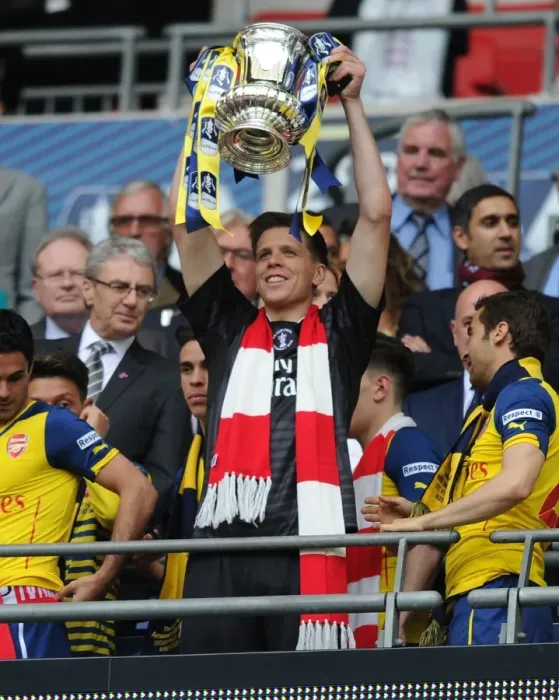 Framed Print : Arsenal Celebrate FA Cup Victory: Arsenal vs. Aston Villa, FA Cup Final 2015