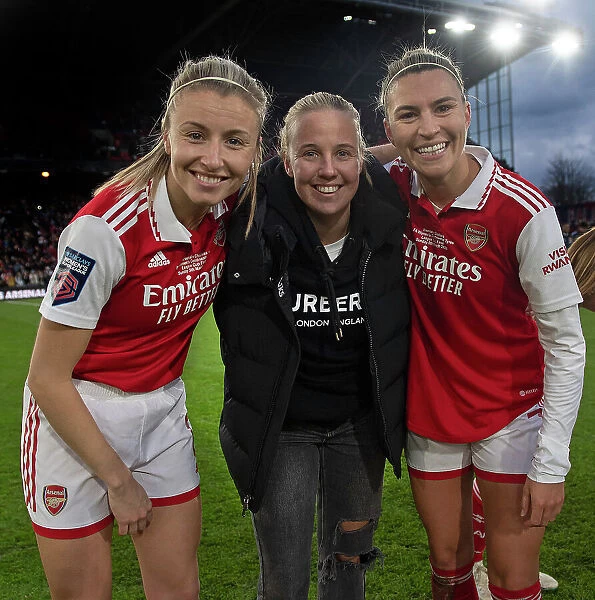 Arsenal Celebrate FA Women's Continental Tyres League Cup Final Victory over Chelsea
