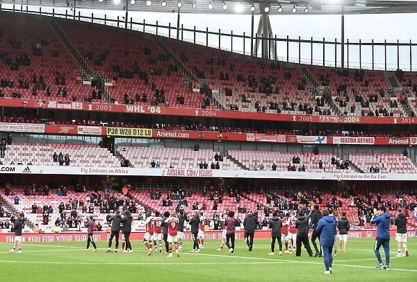Arsenal Celebrate with Fans: Arsenal v Brighton & Hove Albion, Premier League 2021
