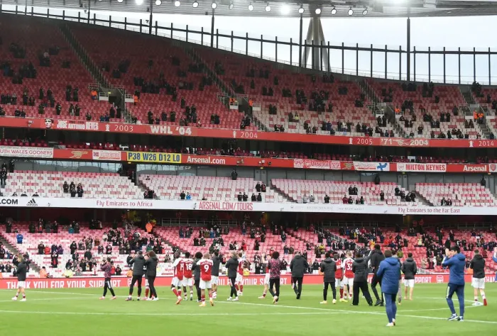 Framed Print : Arsenal Celebrate with Fans: Arsenal v Brighton & Hove Albion, Premier League 2021 Framed Print : Arsenal Celebrate with Fans: Arsenal v Brighton & Hove Albion, Premier League 2021