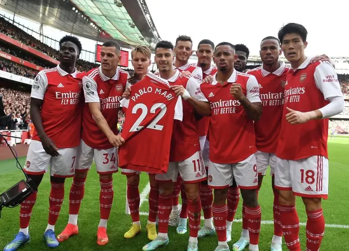 Framed Print : Arsenal Celebrate First Goal Against Nottingham Forest in 2022-23 Premier League Framed Print : Arsenal Celebrate First Goal Against Nottingham Forest in 2022-23 Premier League