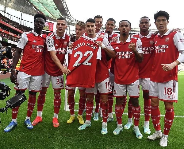 Arsenal Celebrate First Goal vs. Nottingham Forest: Pablo Mari's Shirt Triumph