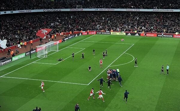 Arsenal Celebrate Third Goal Against AFC Bournemouth in 2022-23 Premier League