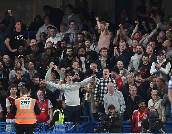 Arsenal Celebrate Premier League Victory Over Chelsea