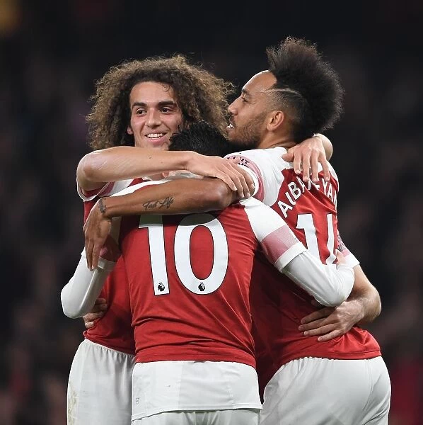 Arsenal Celebrate Second Goal Against Bournemouth in 2018-19 Premier League