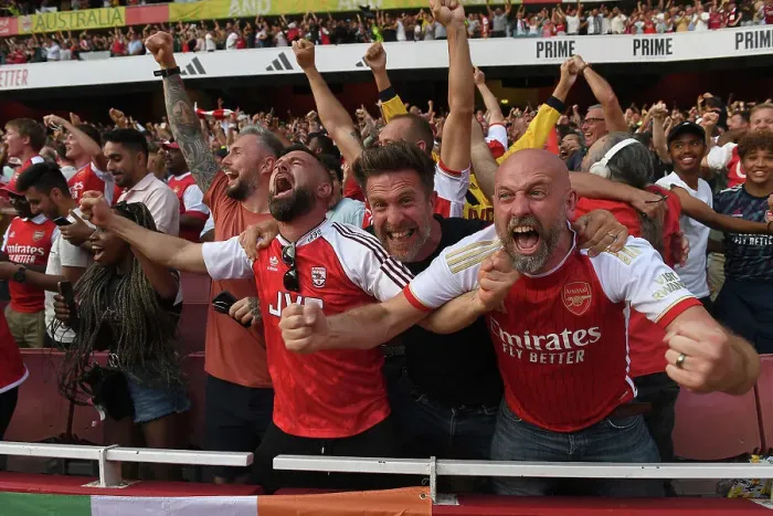 Framed Print : Arsenal Celebrate Second Goal vs Manchester United in 2023-24 Premier League Framed Print : Arsenal Celebrate Second Goal vs Manchester United in 2023-24 Premier League