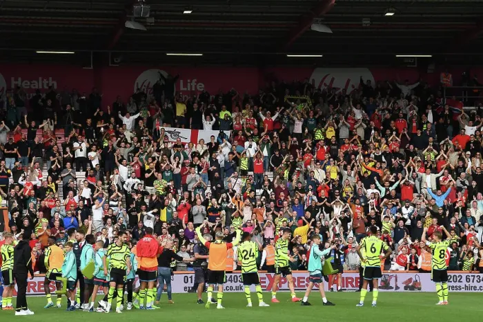 Framed Print : Arsenal Celebrate Victory Over AFC Bournemouth in 2023-24 Premier League