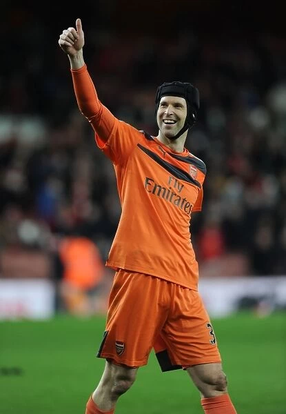 Arsenal Celebrate Victory Over Bournemouth: Petr Cech Leads the Charge (2015-16)