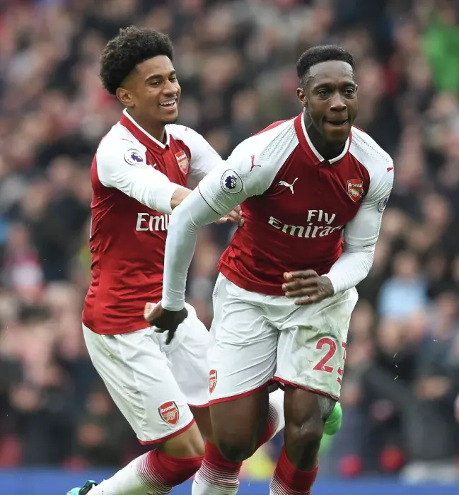 Framed Print : Arsenal Celebrate: Welbeck and Nelson's Goal Scoring Moment vs Southampton (2017-18) Framed Print : Arsenal Celebrate: Welbeck and Nelson's Goal Scoring Moment vs Southampton (2017-18)