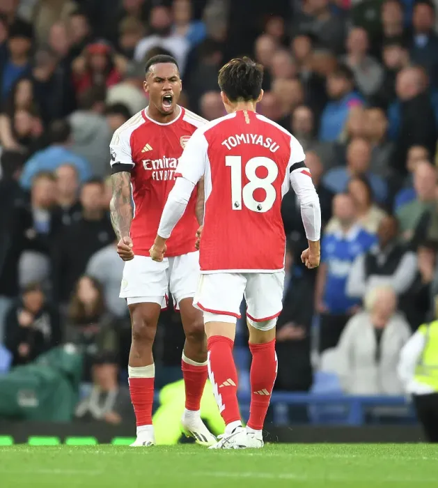 Framed Print : Arsenal Celebrate Win Against Everton in Premier League Clash (2023-24) Framed Print : Arsenal Celebrate Win Against Everton in Premier League Clash (2023-24)