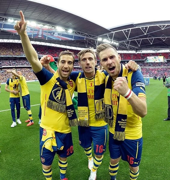 Arsenal Celebrates FA Cup Victory: Arsenal vs. Aston Villa (2015)