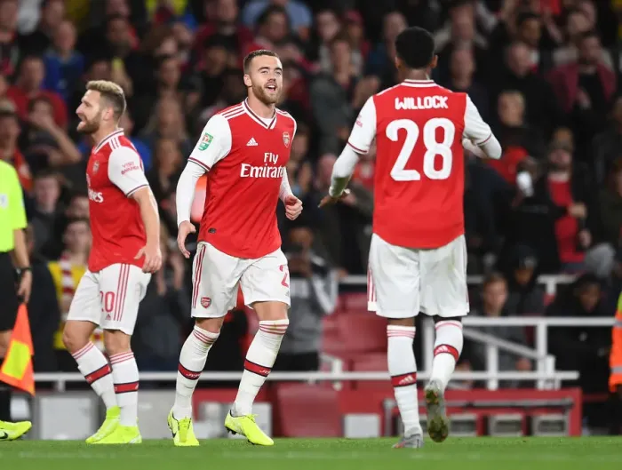 Framed Print : Arsenal Celebrates First Goal Against Nottingham Forest in Carabao Cup Third Round Framed Print : Arsenal Celebrates First Goal Against Nottingham Forest in Carabao Cup Third Round