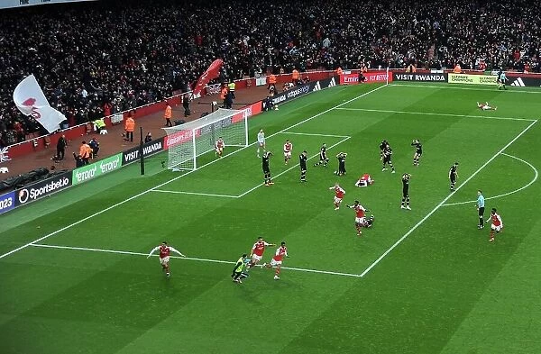 Arsenal Celebrates Third Goal Against AFC Bournemouth in 2022-23 Premier League