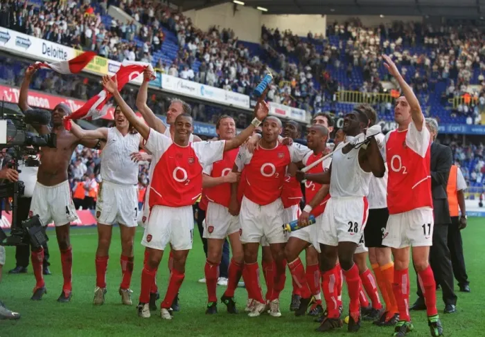 Framed Print : Arsenal Celebrates Premier League Victory at White Hart Lane, 2004 Framed Print : Arsenal Celebrates Premier League Victory at White Hart Lane, 2004