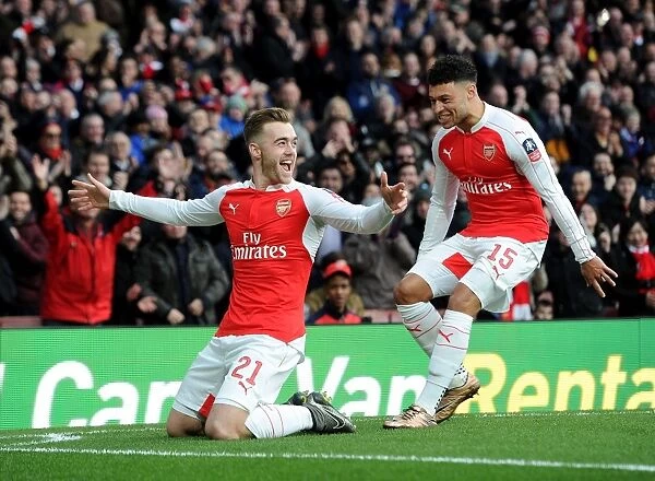 Arsenal: Chambers and Oxlade-Chamberlain Celebrate FA Cup Goal
