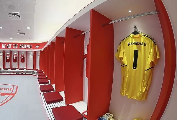 Arsenal Changing Room: Aaron Ramsdale's Shirt Before Arsenal vs Juventus (2022-23)