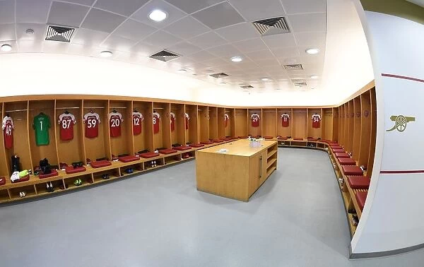 Arsenal Changing Room Before Arsenal FC vs Fulham FC - Premier League, Emirates Stadium, London, 2019