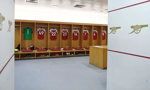 Arsenal Changing Room Before Arsenal FC vs Newcastle United, Premier League 2018-19