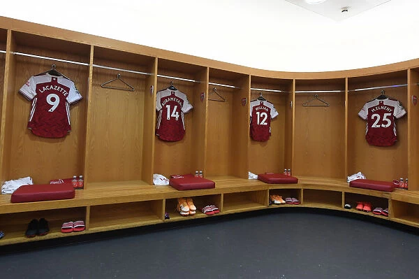 Arsenal Changing Room Before Arsenal v West Ham United: 2020-21 Premier League