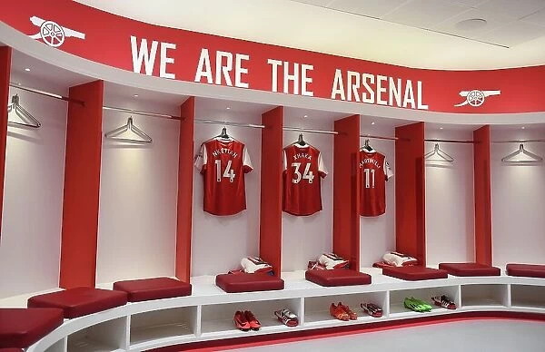 Arsenal Changing Room Before Arsenal v West Ham United - Premier League 2022-23