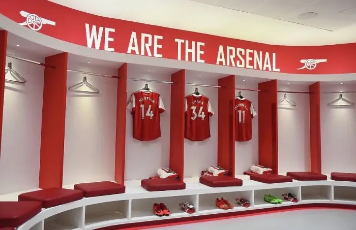 Framed Print : Arsenal Changing Room Before Arsenal v West Ham United - Premier League 2022-23 Framed Print : Arsenal Changing Room Before Arsenal v West Ham United - Premier League 2022-23