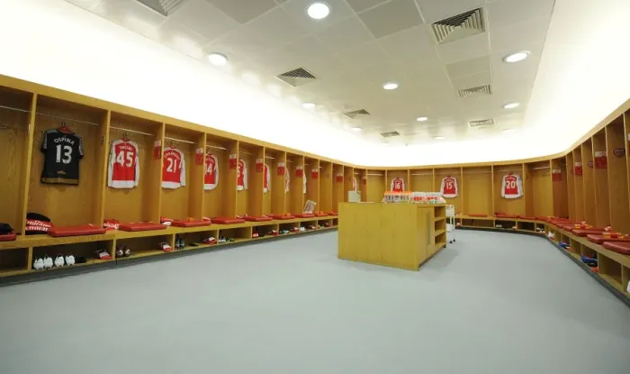 Framed Print : Arsenal Changing Room - Arsenal vs. Sunderland, Premier League 2015-16