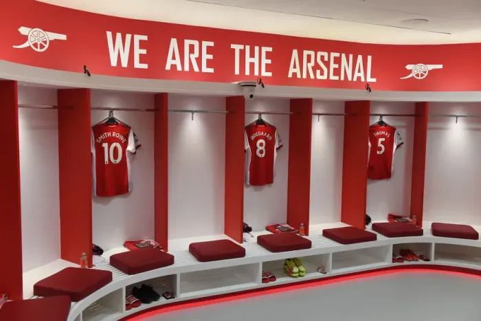 Framed Print : Arsenal Changing Room Before Arsenal vs Crystal Palace - Premier League 2021-22 Framed Print : Arsenal Changing Room Before Arsenal vs Crystal Palace - Premier League 2021-22