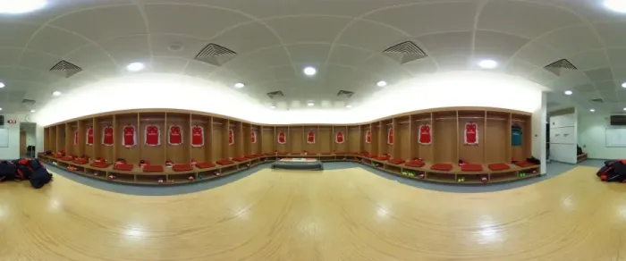 Framed Print : Arsenal Changing Room Before Arsenal vs Leicester City (2015-16)