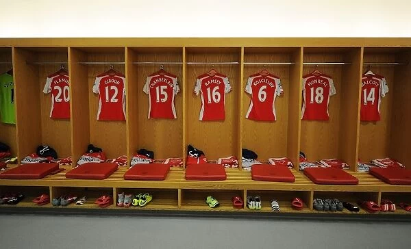 Arsenal Changing Room - Arsenal vs West Bromwich Albion (2014 / 15) - Emirates Stadium