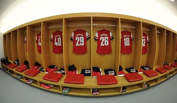 Arsenal Changing Room Before Capital One Cup Match vs. Coventry City (2012-13)