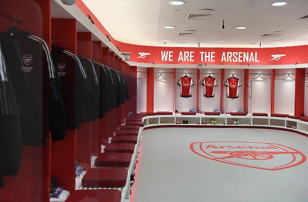 Arsenal Changing Room Before Carabao Cup Semi-Final Second Leg vs Liverpool