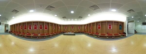 Arsenal Changing Room Before the Clash: Arsenal vs Leicester City, Premier League 2015-16