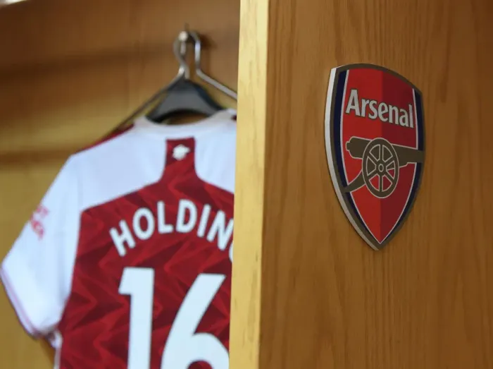 Framed Print : Arsenal Changing Room Before Empty Emirates Stadium: Arsenal v Sheffield United, 2020-21 Premier League