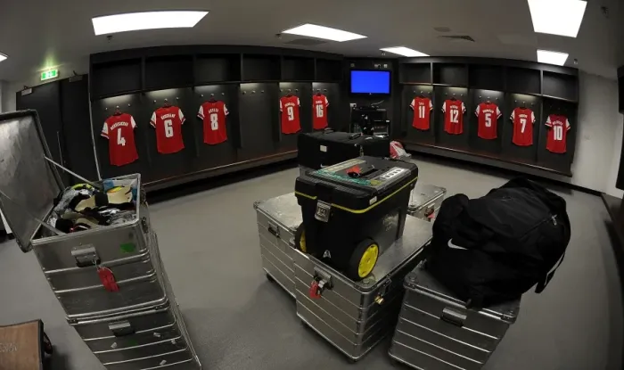 Framed Print : Arsenal Changing Room Before FA Cup Final vs Hull City, 2014