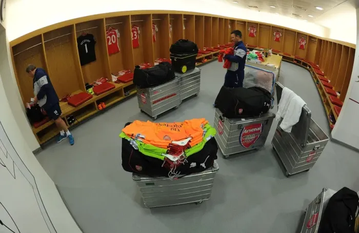 Framed Print : Arsenal Changing Room: Gearing Up for the Arsenal vs. Chelsea Battle (2014 / 15) Framed Print : Arsenal Changing Room: Gearing Up for the Arsenal vs. Chelsea Battle (2014 / 15)