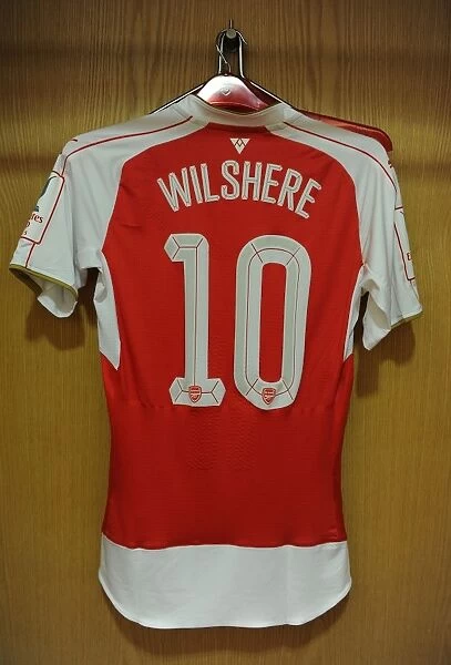Arsenal Changing Room: Jack Wilshere's Shirt Before Arsenal vs. VfL Wolfsburg (Emirages Cup 2015 / 16)