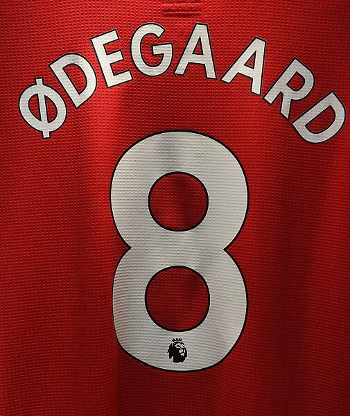Arsenal Changing Room: Martin Odegaard's Shirt Before Arsenal vs Burnley (2021-22)