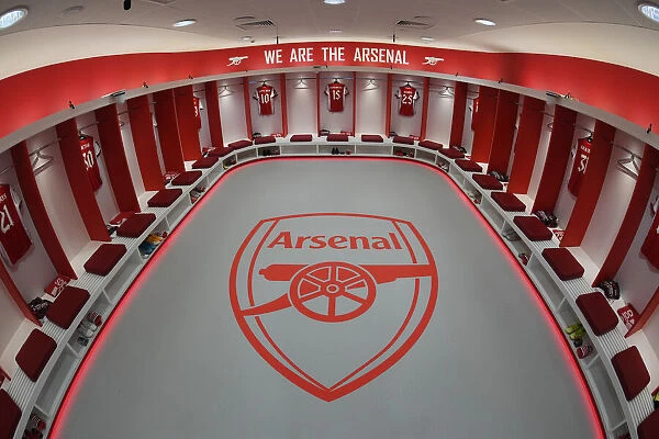 Arsenal Changing Room: Pre-Match Preparation Ahead of Carabao Cup Clash with Leeds United