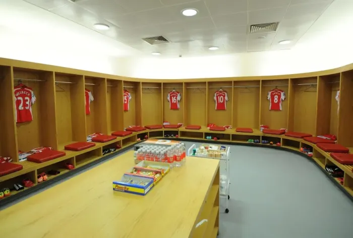 Framed Print : Arsenal Changing Room: Preparing for the Derby - Arsenal vs. Tottenham Hotspur (2014-15) Framed Print : Arsenal Changing Room: Preparing for the Derby - Arsenal vs. Tottenham Hotspur (2014-15)