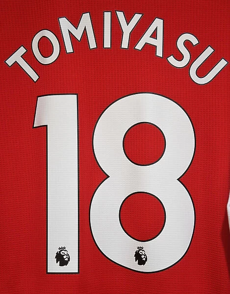 Arsenal Changing Room: Tomiyasu's Jersey Before Arsenal vs Norwich City (Premier League 2021-22)