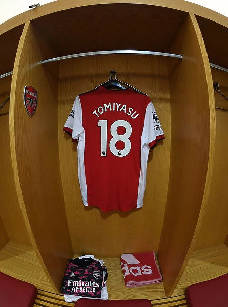 Arsenal Changing Room: Tomiyasu's Jersey Awaits before Arsenal vs Norwich City