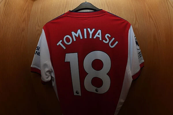 Arsenal Changing Room: Tomiyasu's Jersey Hangs Awaiting Norwich Clash