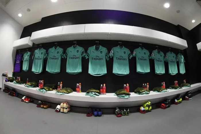 Framed Print : Arsenal Changing Room Before West Ham United Clash in Premier League Framed Print : Arsenal Changing Room Before West Ham United Clash in Premier League