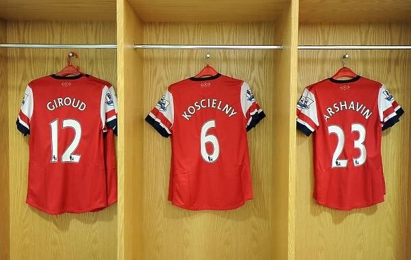 Arsenal Changingroom. Arsenal 6:1 Southampton. Barclays Premier League