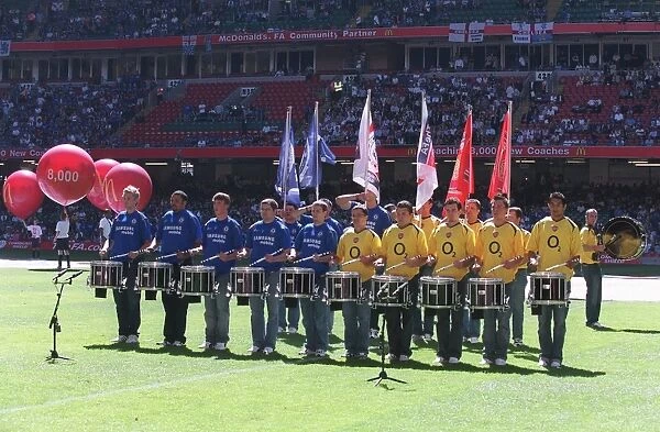 An Arsenal and Chelsea band play before the match. Arsenal 1:2 Chelsea