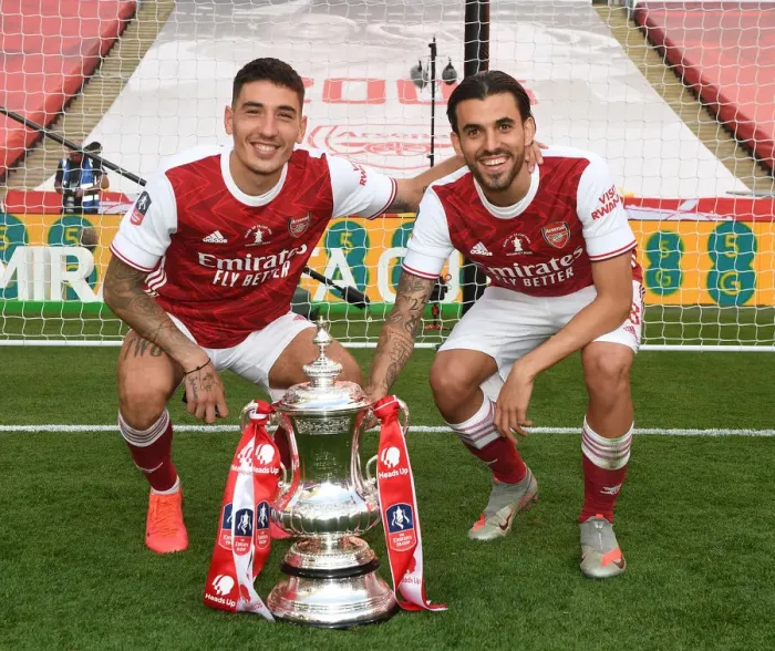 Framed Print : Arsenal and Chelsea's Empty FA Cup Final Triumph: Bellerin and Ceballos Celebrate at Deserted Wembley Stadium (FA Cup 2020) Framed Print : Arsenal and Chelsea's Empty FA Cup Final Triumph: Bellerin and Ceballos Celebrate at Deserted Wembley Stadium (FA Cup 2020)